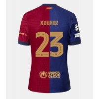 Barcelona Jules Kounde #23 Domáci futbalový dres 2024-25 Krátky Rukáv